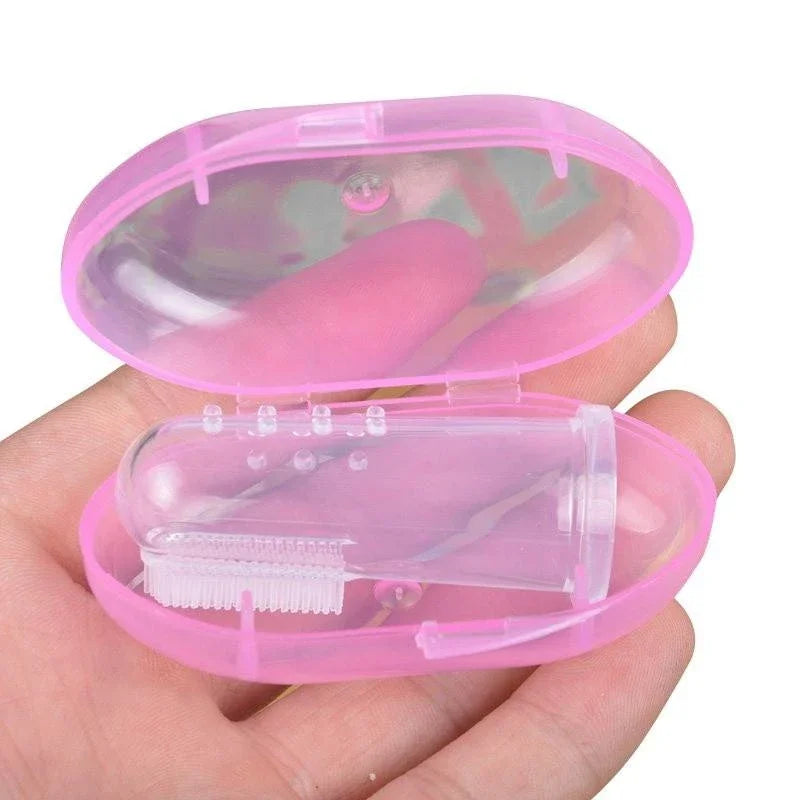Soft Silicone Pet Finger Toothbrush for Dogs & Cats