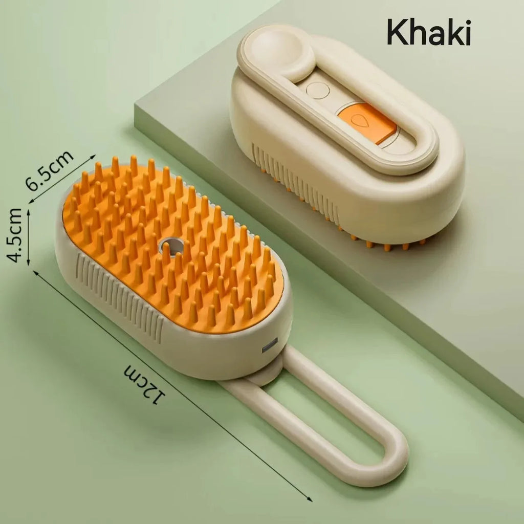 Electric Steam Pet Brush – Hair Removal & Massage