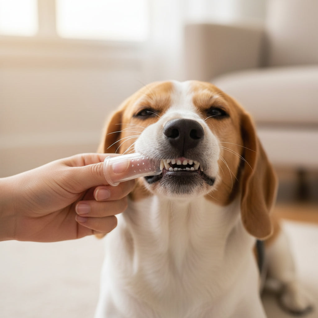 Soft Silicone Pet Finger Toothbrush for Dogs & Cats