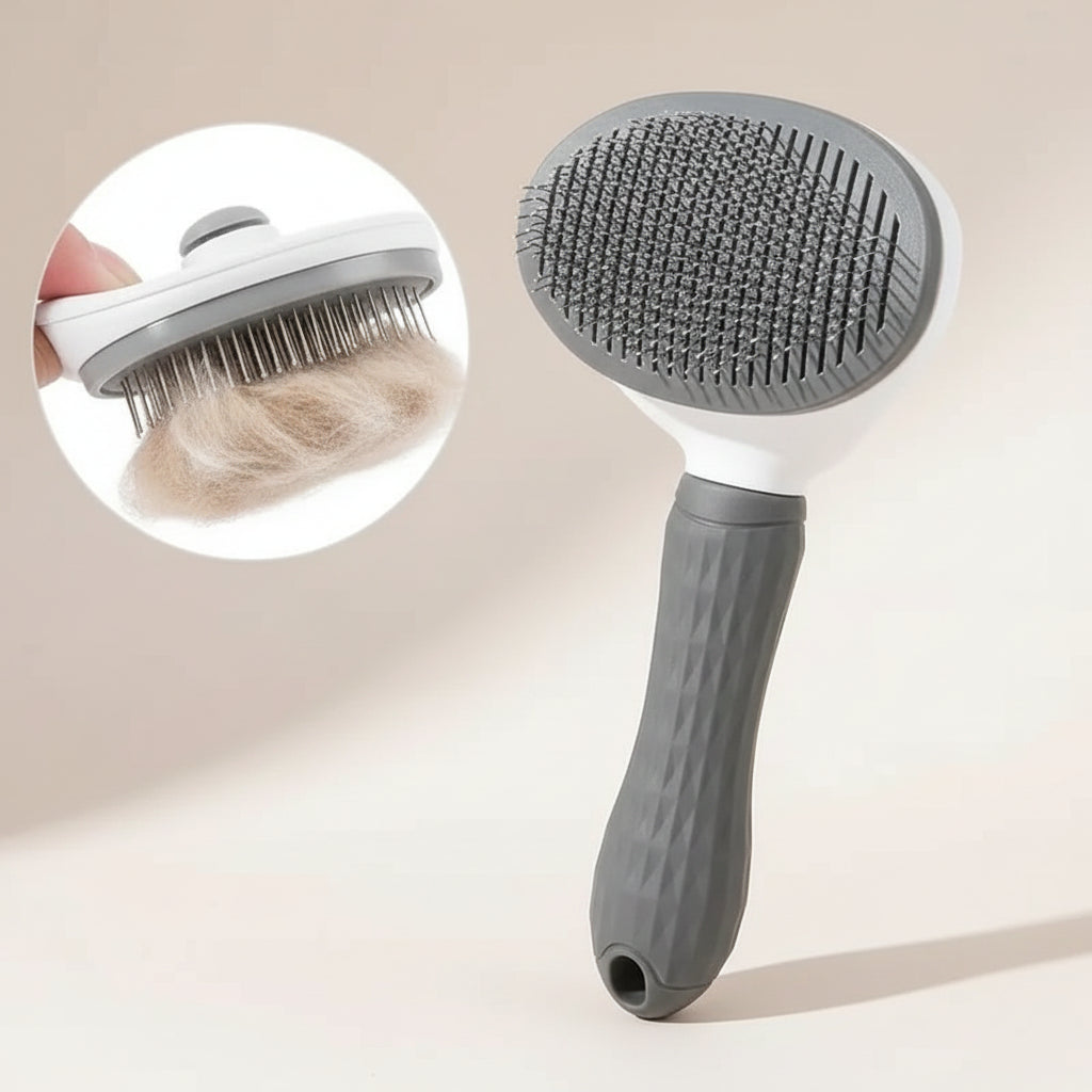 Self-Cleaning Pet Grooming Brush