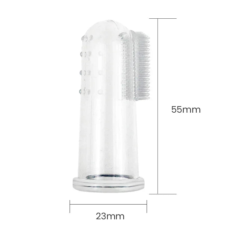 Soft Silicone Pet Finger Toothbrush for Dogs & Cats
