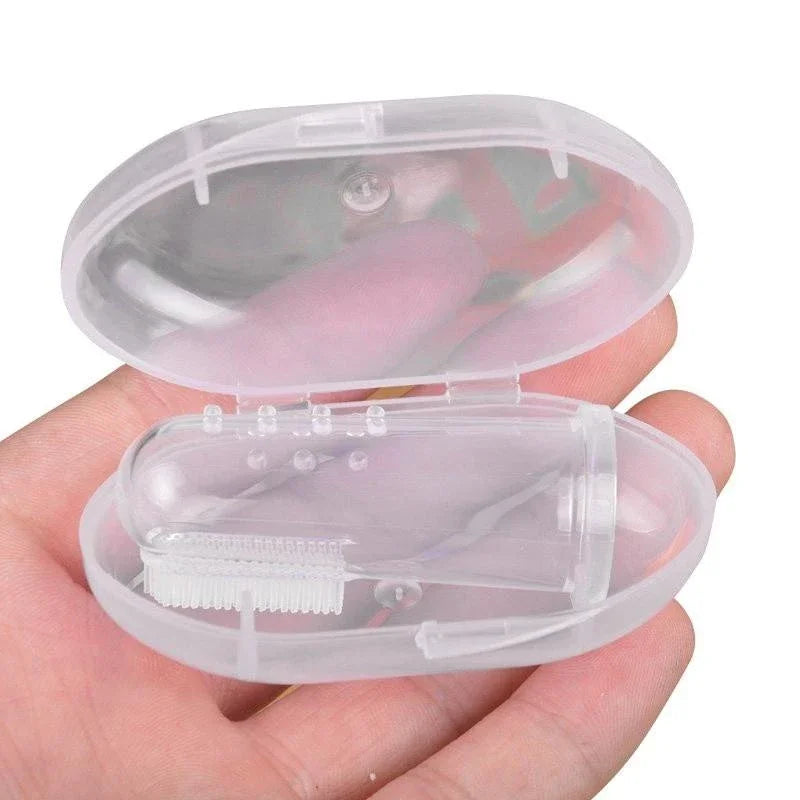 Soft Silicone Pet Finger Toothbrush for Dogs & Cats